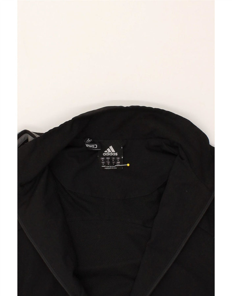 ADIDAS Mens Climalite Tracksuit Top Jacket Medium Black Polyester Vintage Adidas and Second-Hand Adidas from Messina Hembry 