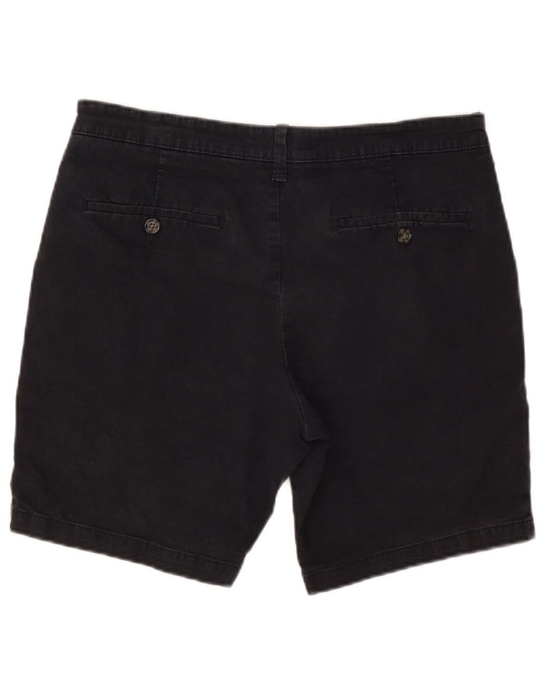 Marks & Spencer Mens Chino Shorts W34 Large Navy Blue Cotton