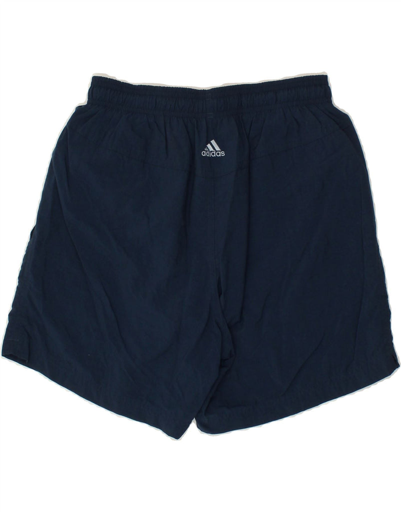 ADIDAS Mens Sport Shorts Small Navy Blue Polyester | Vintage Adidas | Thrift | Second-Hand Adidas | Used Clothing | Messina Hembry 