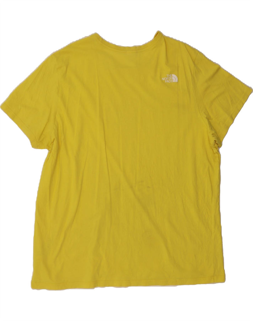 THE NORTH FACE Mens Graphic T-Shirt Top 2XL Yellow Cotton Vintage The North Face and Second-Hand The North Face from Messina Hembry 