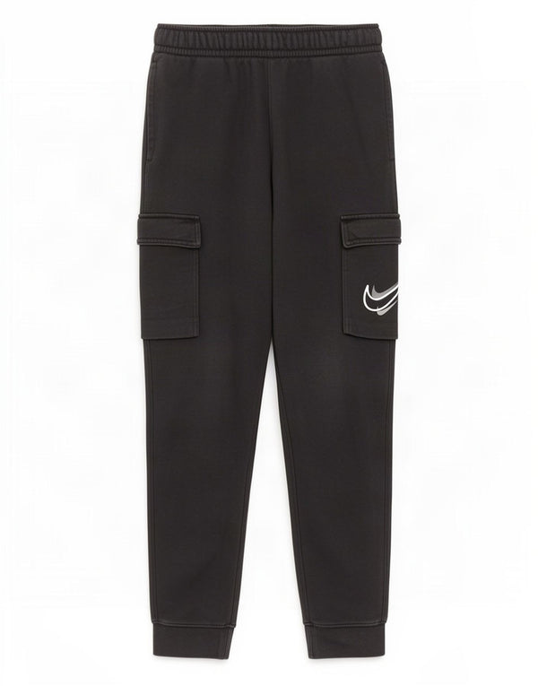 Nike Boys Cargo Tracksuit Trousers Joggers 10-11 Years Medium Black Cotton