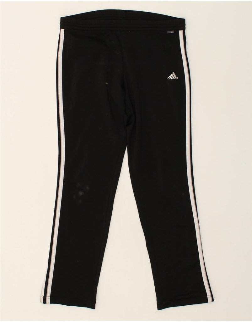 ADIDAS Womens Tracksuit Trousers UK 8 Small Black Polyester | Vintage Adidas | Thrift | Second-Hand Adidas | Used Clothing | Messina Hembry 