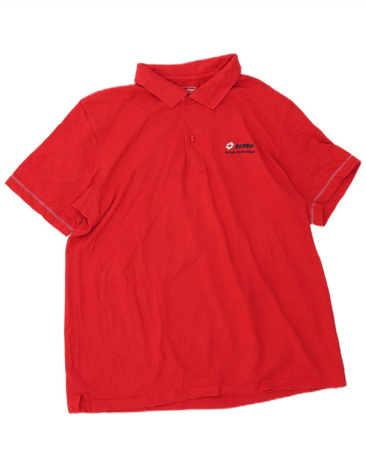 Lotto Mens Polo Shirt 2XL Red