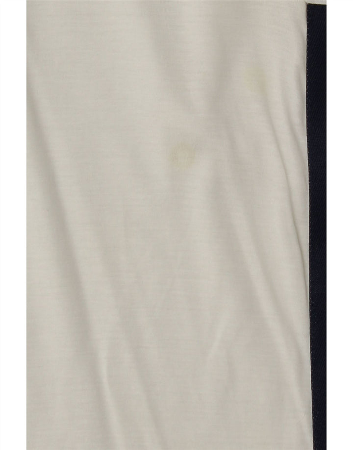 Richmond Mens Top Long Sleeve Small White Cotton