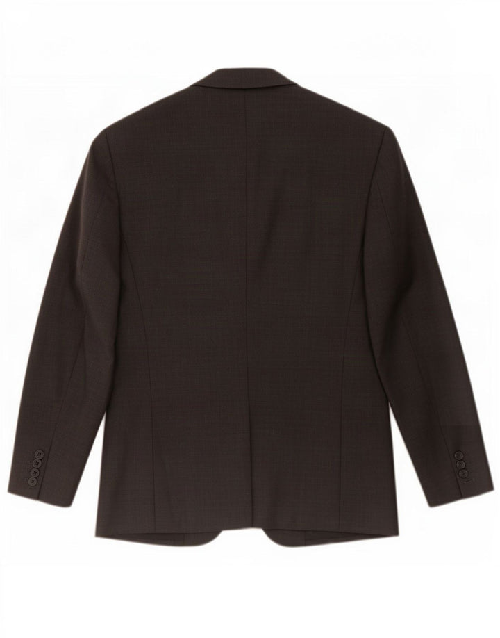 All Saints Mens 2 Button Blazer Jacket UK 38 Medium Black Polyester