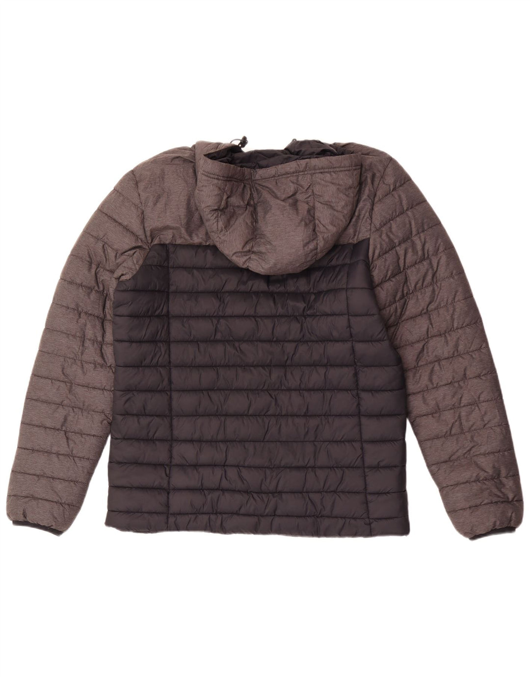 Kappa Mens Hooded Padded Jacket UK 40 Large Black Colourblock Polyamide