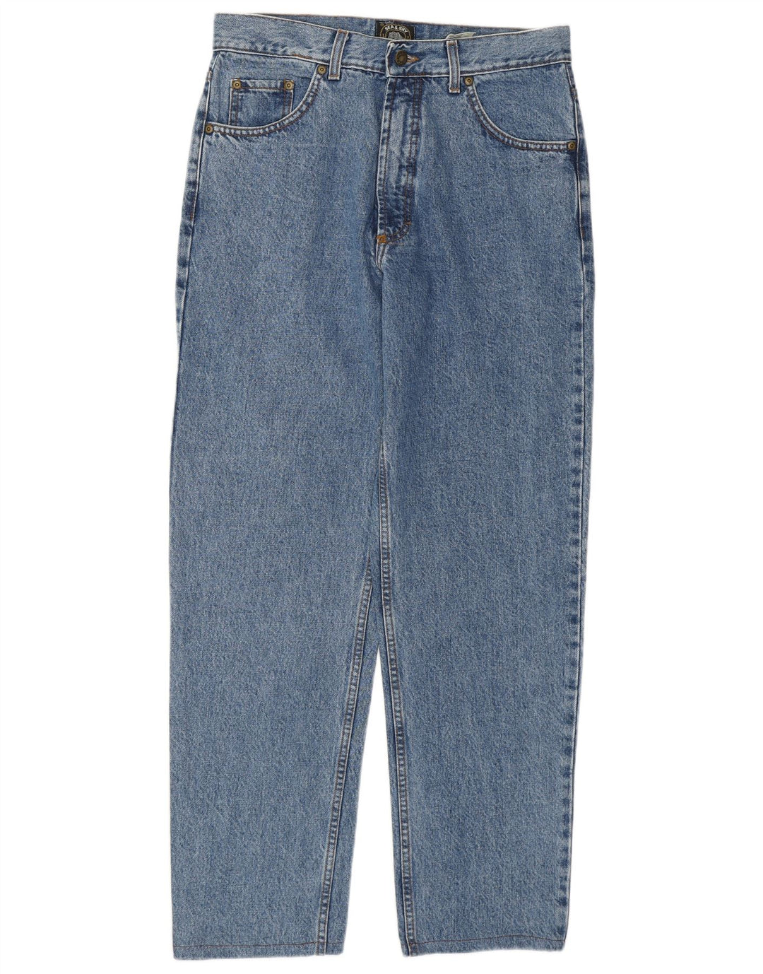 Sea & Sky Mens Tapered Jeans IT 48 Medium W32 L30 Blue Cotton