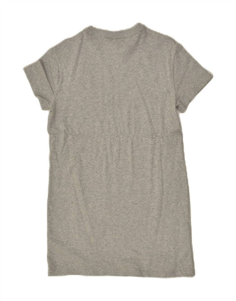 CHAMPION Womens T-Shirt Dress UK 4 XS Grey Cotton | Vintage Champion | Thrift | Second-Hand Champion | Used Clothing | Messina Hembry 