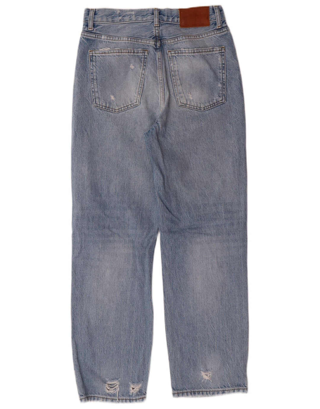 Zara Womens Distressed Tapered Jeans EU 36 XS W26 L27 Blue Cotton Grunge