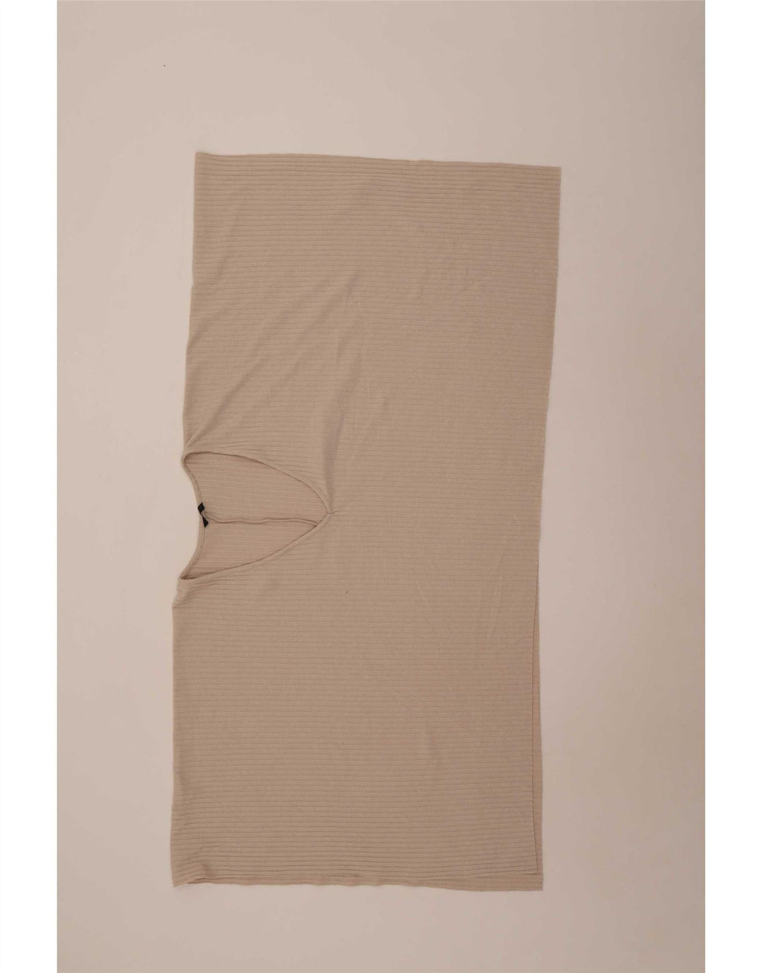 Zara Womens Asymmetric Poncho Blouse Top One Size Beige