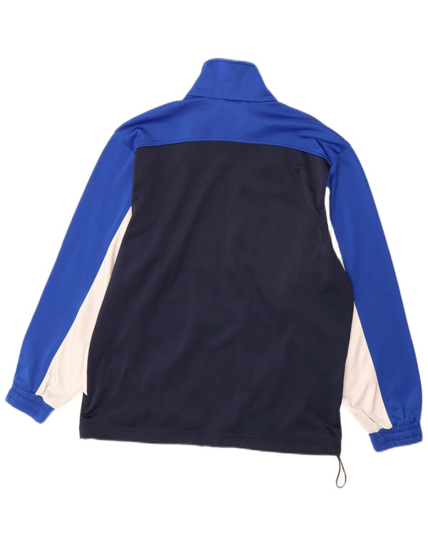 Lotto Mens Tracksuit Top Jacket Large Navy Blue Colourblock Polyester