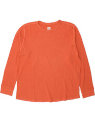 GAP Mens Top Long Sleeve XL Orange Cotton