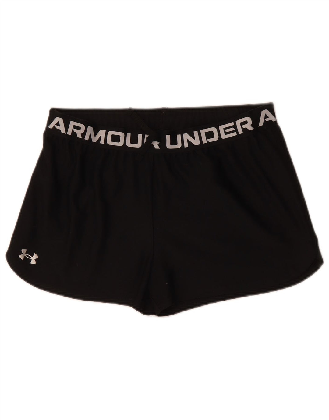 UNDER ARMOUR Girls Graphic Sport Shorts 13-14 Years XL Black Polyester