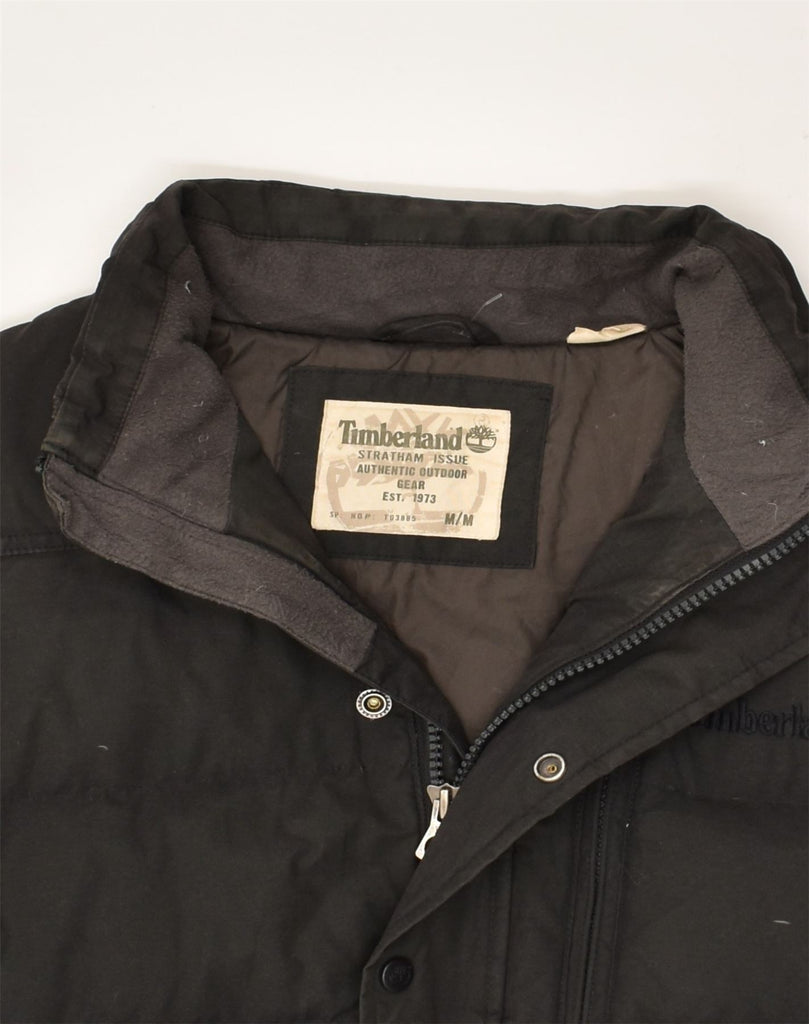 TIMBERLAND Mens Padded Jacket UK 38 Medium Black Polyester | Vintage Timberland | Thrift | Second-Hand Timberland | Used Clothing | Messina Hembry 