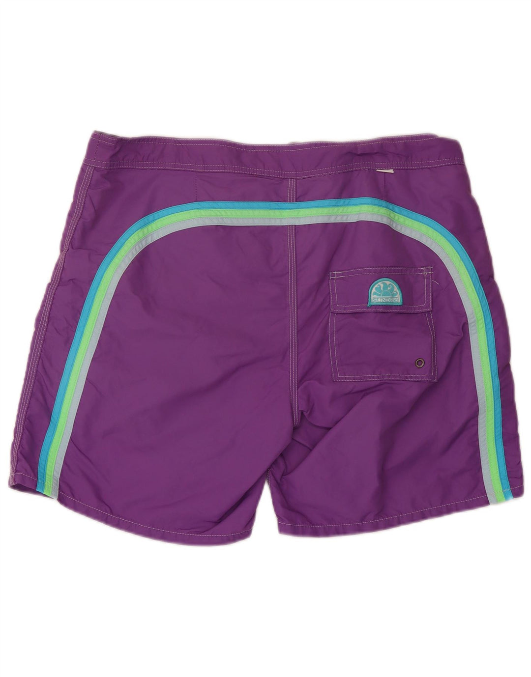 Sundek Mens Swimming Shorts Large Purple Nylon