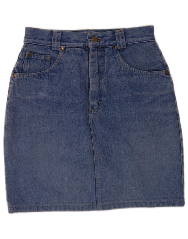 Mash Womens High Waist Denim Skirt IT 46 Large W26  Blue Cotton