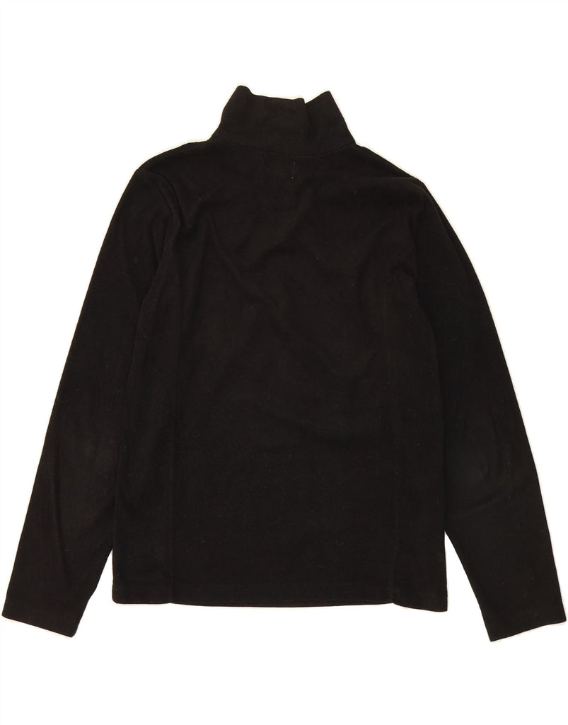 SERGIO TACCHINI Womens Zip Neck Fleece Jumper UK 18 XL Black Polyester Vintage Sergio Tacchini and Second-Hand Sergio Tacchini from Messina Hembry 