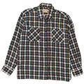Follie Mens Flannel Shirt Size 45/46 2XL Multicoloured Check Cotton