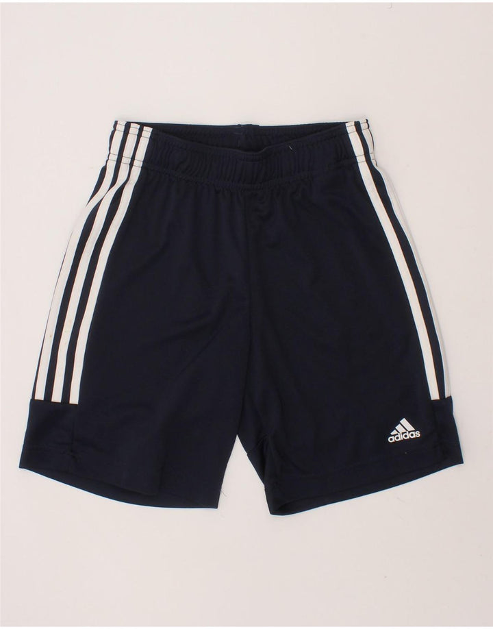 ADIDAS Boys Aeroready Sport Shorts 9-10 Years  Black Polyester Vintage Adidas and Second-Hand Adidas from Messina Hembry 
