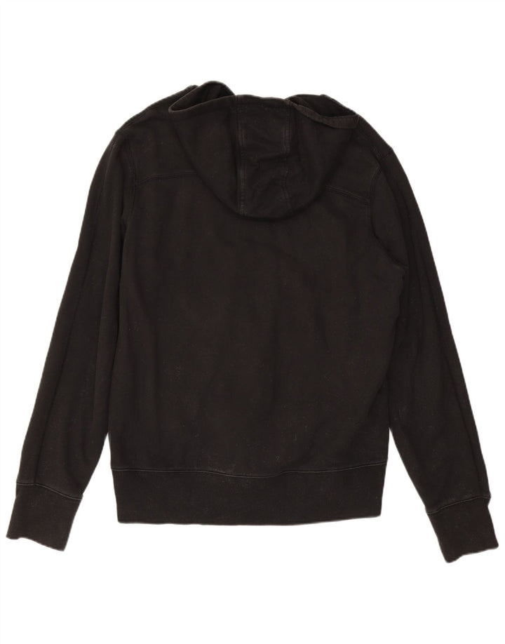 DKNY Mens Zip Hoodie Sweater XL Black Cotton