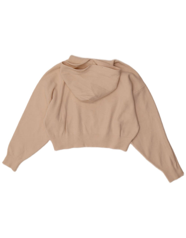 Zara Girls Crop Hoodie Jumper 13-14 Years Off White