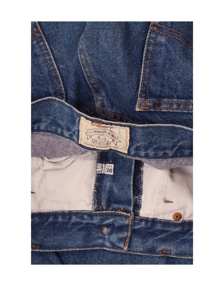 Armani Mens Straight Jeans W38 L33 Blue