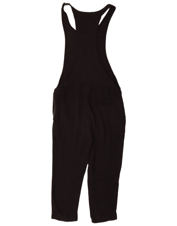 Zara Womens Sleeveless Jumpsuit UK 14 Medium Black Viscose