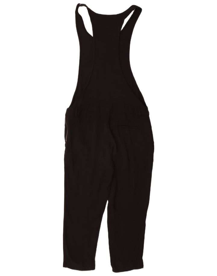 Zara Womens Sleeveless Jumpsuit UK 14 Medium Black Viscose