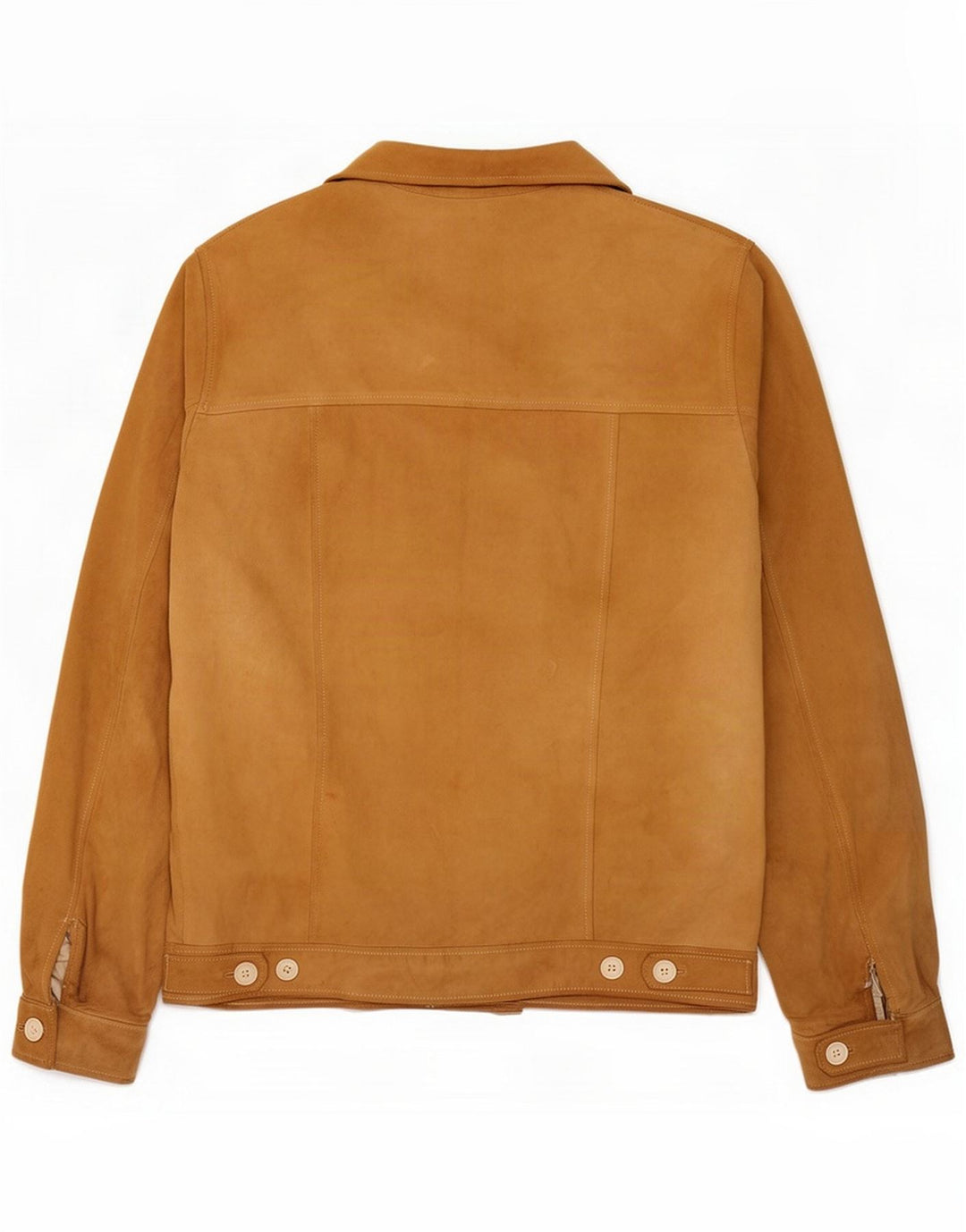 Vintage Mens Suede Jacket UK 38 Medium Beige