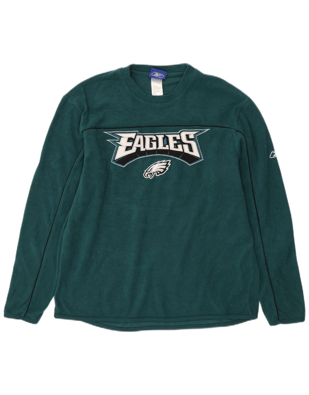 REEBOK Mens Philadelphia Eagles Graphic Fleece Jumper Small Green