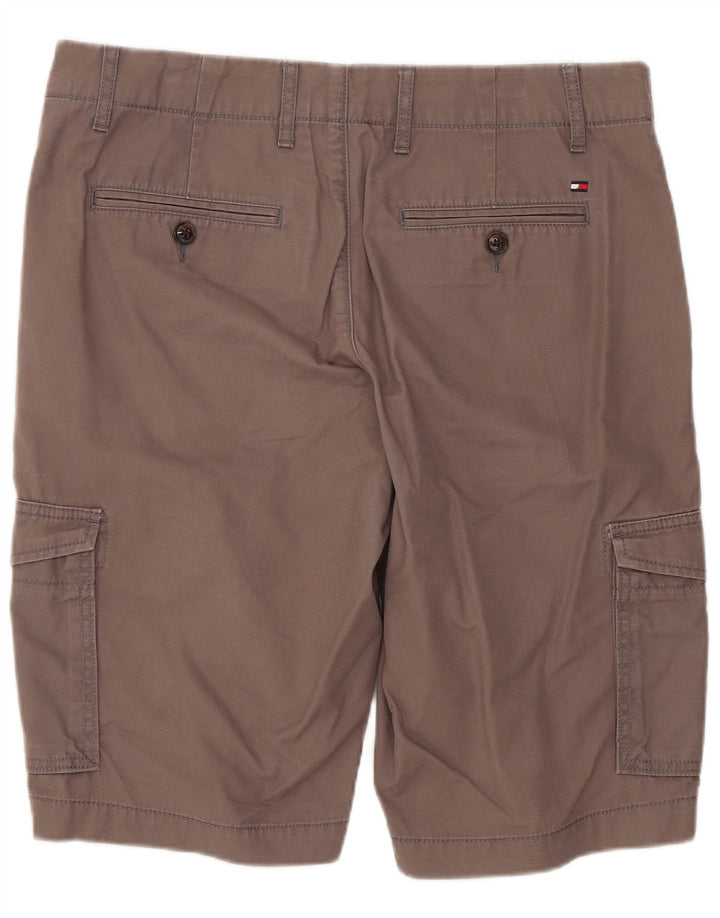TOMMY HILFIGER Mens Cargo Shorts W31 Medium  Grey Cotton