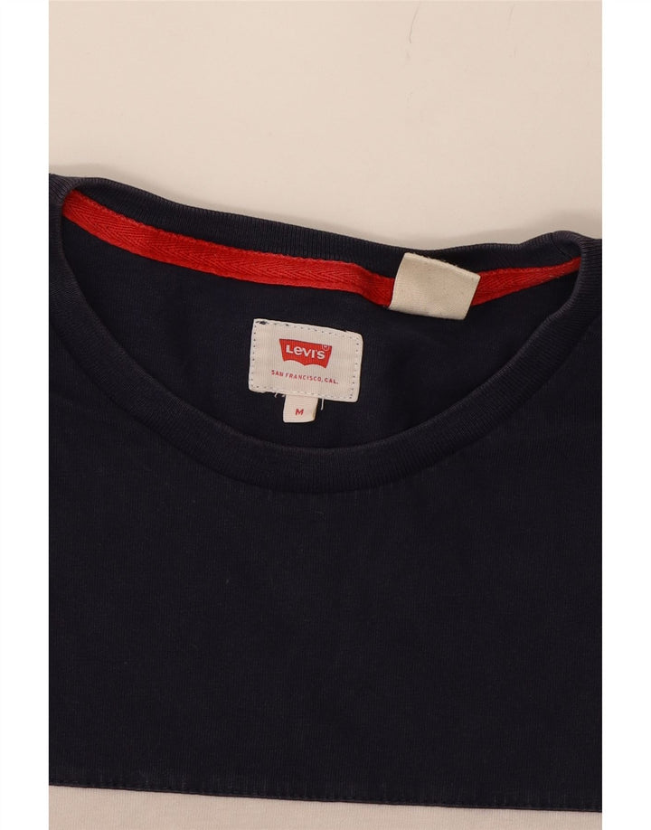 LEVI'S Mens Graphic T-Shirt Top Medium Multicoloured Colourblock Cotton Vintage Levi's and Second-Hand Levi's from Messina Hembry 