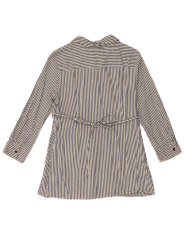Gap Womens Maternity 3/4 Sleeve Pullover Shirt UK 10 Small Blue Striped