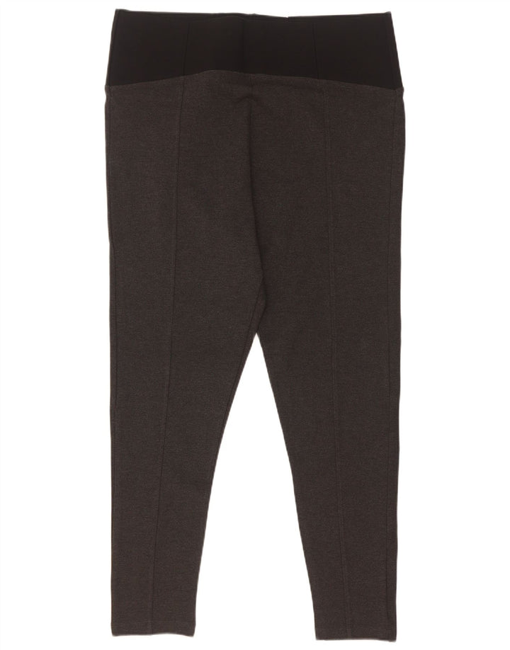 Marks & Spencer Womens Leggings UK 18 XL Grey Colourblock Viscose