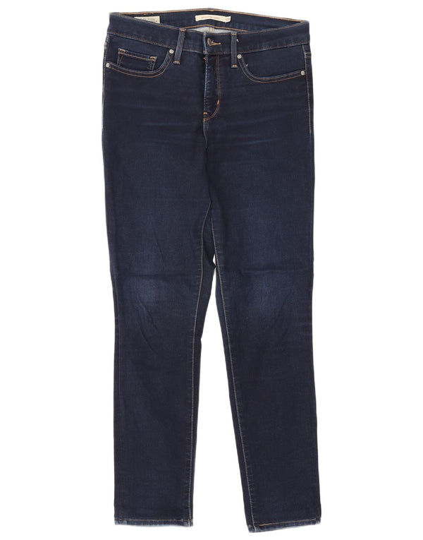 Levi's Womens 311 Shaping Skinny Jeans W28 L27 Navy Blue Cotton