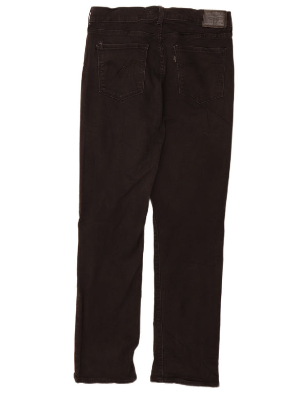 Levi's Womens Classic Straight Jeans US 10 Large W30 L30 Black Cotton