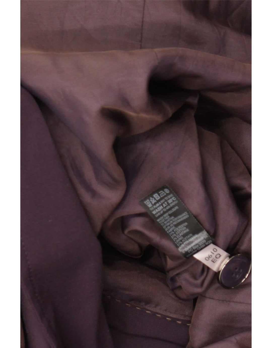 Marks & Spencer Womens Autograph Trench Coat UK 18 XL Purple Polyester