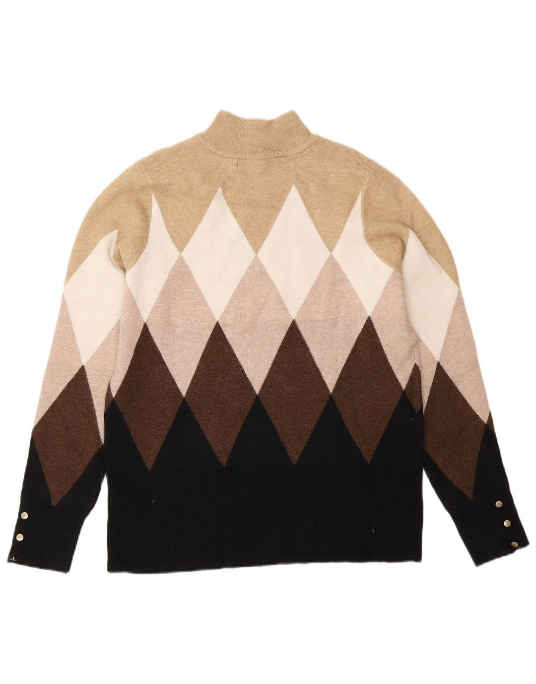 Marks & Spencer Womens Turtle Neck Jumper Sweater UK 12 Medium Multicoloure