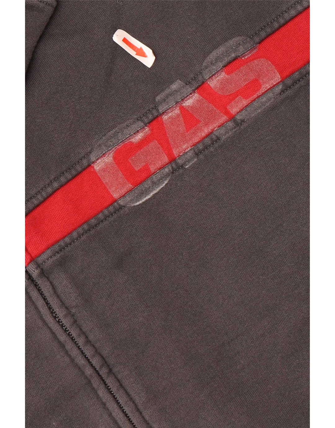 Gas Mens Graphic Tracksuit Top Jacket 2XL Grey Colourblock Cotton