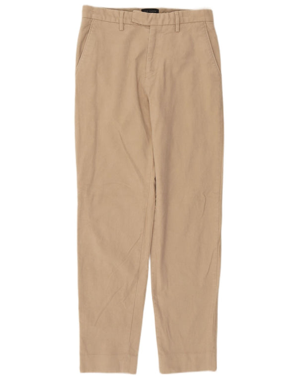 Ted Baker Womens Straight Suit Trousers W28 L29 Beige Cotton