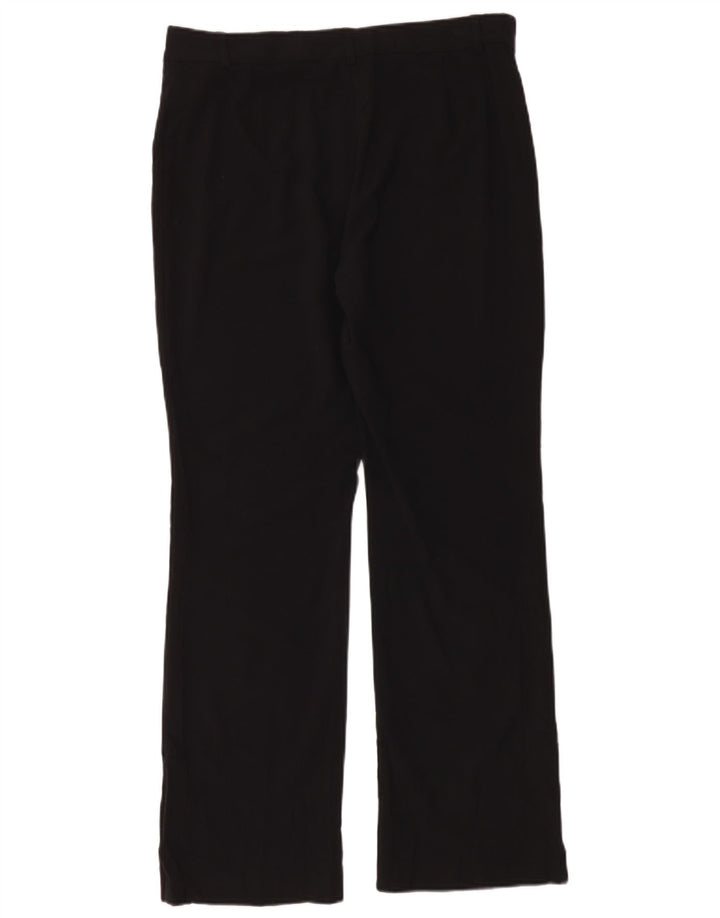 Marks & Spencer Womens Bootcut Suit Trousers UK 14 Large W34 L30 Black