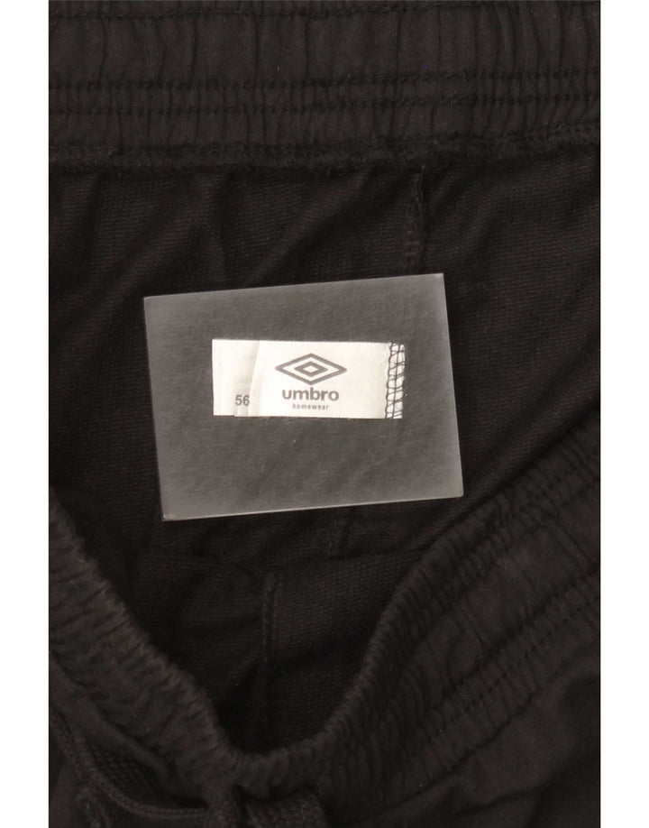 Umbro Mens Tracksuit Trousers Joggers XL Black Cotton