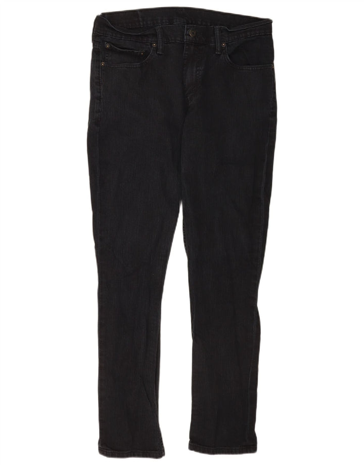 Levi's Mens Slim Jeans W33 L30 Black Cotton