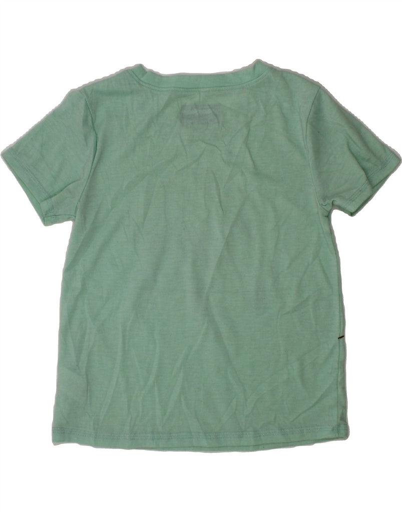 EDDIE BAUER Girls Graphic T-Shirt Top 7-8 Years Small Turquoise Polyester Vintage Eddie Bauer and Second-Hand Eddie Bauer from Messina Hembry 