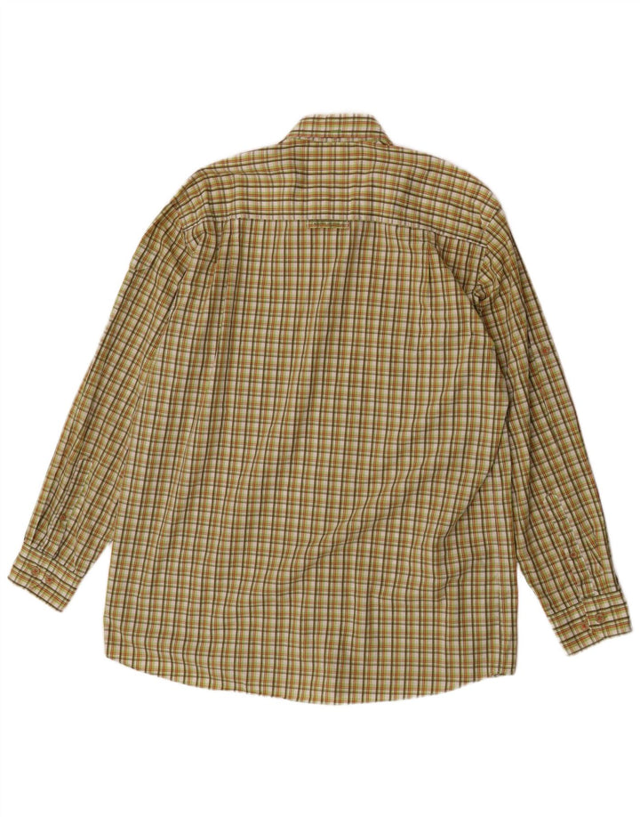 Camel Active Mens Shirt Large Green Check Cotton