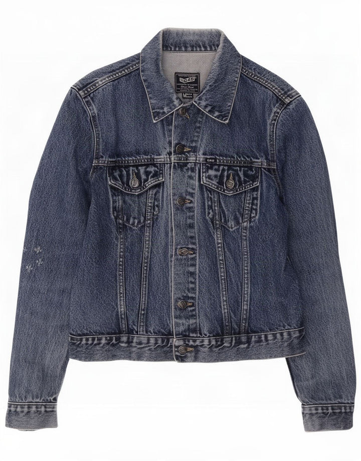 Gas Mens Denim Jacket UK 38 Medium Blue
