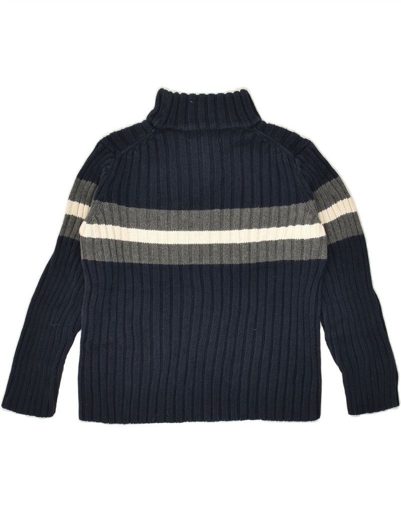 RALPH LAUREN Boys Zip Neck Jumper Sweater 6-7 Years Navy Blue Colourblock | Vintage Ralph Lauren | Thrift | Second-Hand Ralph Lauren | Used Clothing | Messina Hembry 