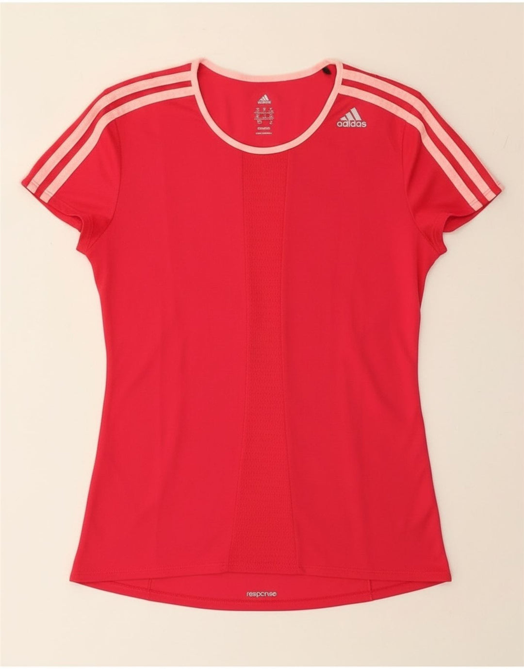 Adidas Womens Climalite T-Shirt Top UK 8/10 Small Pink Polyester
