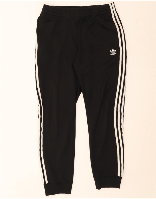 ADIDAS Mens Tracksuit Trousers Joggers Large  Black Polyester
