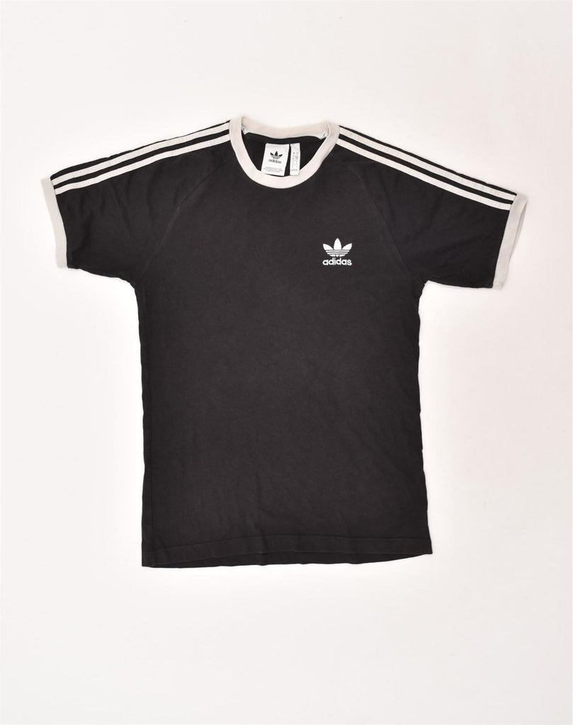 ADIDAS Mens T-Shirt Top Small Black Cotton | Vintage Adidas | Thrift | Second-Hand Adidas | Used Clothing | Messina Hembry 